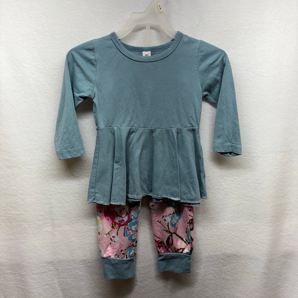 Adorable Girls' Floral Jogger‎ Set - Size 2T - Perfect!